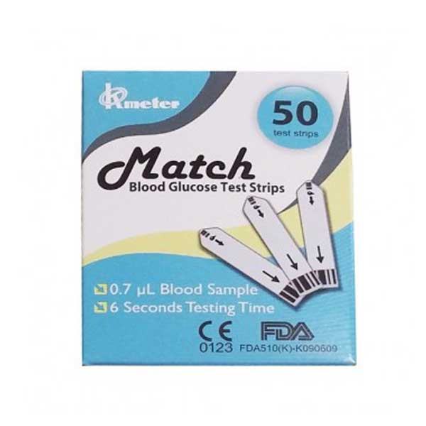MatchTestStrip - نوار تست قند خون مچ MATCH