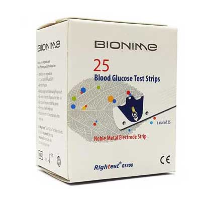 bionime strip 1 - نوار تست قند خون بایونیم BIONIME