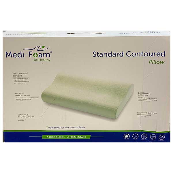 medifoam standard web - بالش طبی مدی فوم مدل موج سخت Medi Foam Hard Wave Medical Pillow