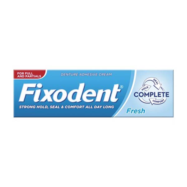 Fixodent Complete Fresh 47g UKBLK 2D - خمیر چسب دندان مصنوعی فیکسودنت FIXODENT Fresh Complete