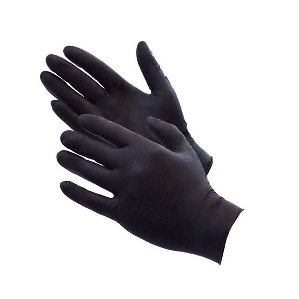 oskar nitril glove 2 - دستکش معاینه بدون پودر نیتریل حرفه‌ای مشکی اسکار Oskar بسته 100 عددی