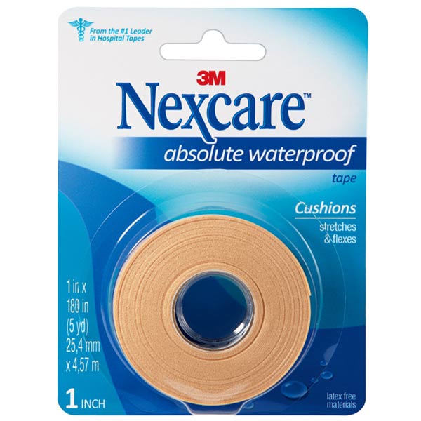 Absolute Waterproof First Aid Tape 1 1 - چسب نواری كاملا ضد آب Nexcare 3M