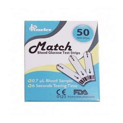 MatchTestStrip 1 - نوار تست قند خون مچ MATCH
