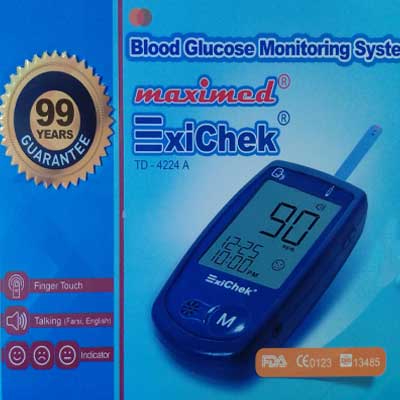 exichek1 - دستگاه تست قند خون اکسی چک مدل EXICHEK TD4227A