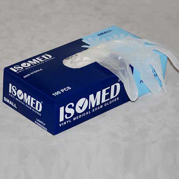 ISO MED - دستکش معاینه کم پودر ایزومد ISOMED بسته‌ی 100 عددی