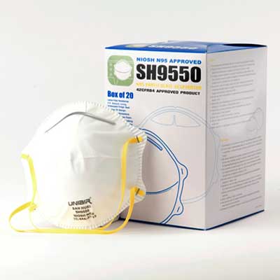 SH9550 1 - ماسک تنفسی دو لایه ان95 مدل N95 SH9550