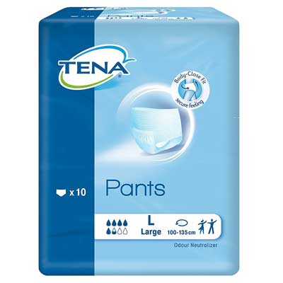 TENA L 1 - پوشینه کامل شورتی بزرگسال تنا سایز بزرگ TENA
