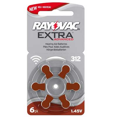 Rayovac Extra 312 1 - باتری سمعک ریواک شماره 312 RAYOVAC