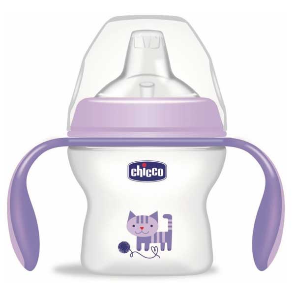 chicco transition bottle 1 - شیشه آبمیوه خوری سوپاپ دار چیکو CHICCO TRANSITION BOTTLE150ML