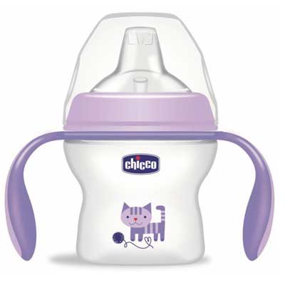 chicco transition bottle - شیشه آبمیوه خوری سوپاپ دار چیکو CHICCO TRANSITION BOTTLE150ML