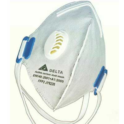 deltamask 1 - ماسک تنفسی FFP2 سوپاپ دار کربن اکتیو دلتا مدل DELTA JY8226