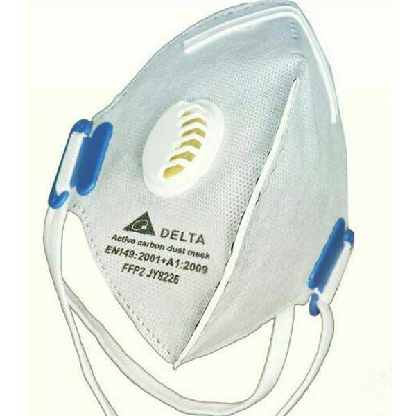 deltamask - ماسک تنفسی FFP2 سوپاپ دار کربن اکتیو دلتا مدل DELTA JY8226