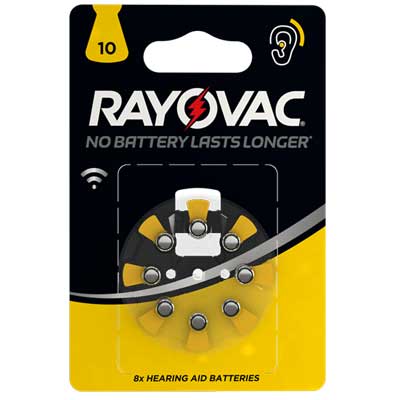 RAYOVAC10 - باتری سمعک ریواک ضد نویز شماره 10 RAYOVAC