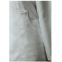 1 3 200x200 - روپوش سفید زنانه سینا مدل چهار جیب