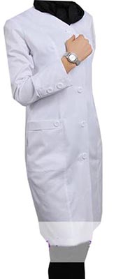 400 2 - روپوش سفید زنانه سندس مدل بدون نوار آویژه