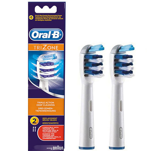 oral b trizone brush head pack 2 1 - سری مسواک برقی سه کاره ارال بی 2 عددی Oral-B TRI ZONE