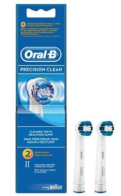 23 1 - سری مسواک برقی معمولی ارال بی 2 عددی Oral-B Precision Clean