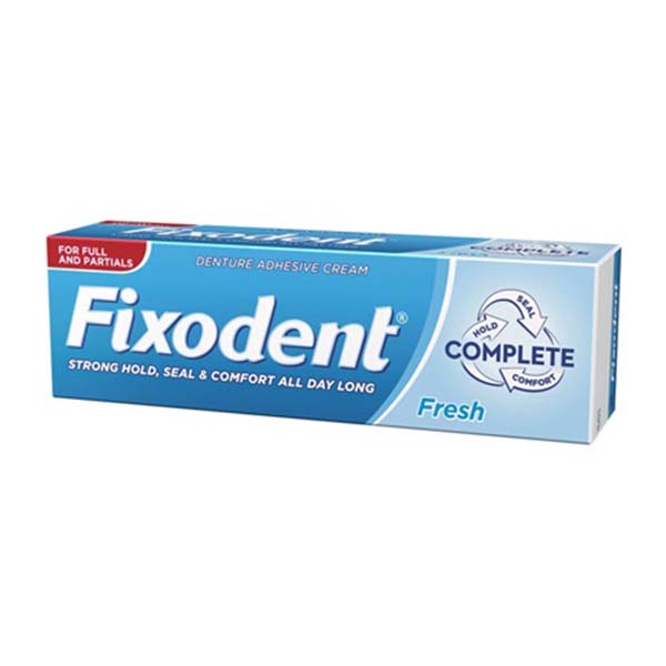 Fixodent Complete Fresh 47g UKBLK 3D - خمیر چسب دندان مصنوعی فیکسودنت FIXODENT Fresh Complete