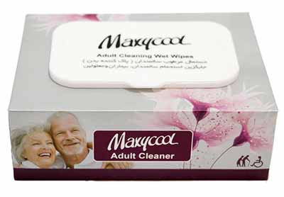 maxicool400 - دستمال مرطوب سالمندان (پاک کننده بدن) ماکسی کول مدل MAXYCOOL ADULT CLEANER