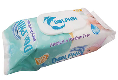dolphin400 - دستمال مرطوب کودک دلفین DOOLPHIN
