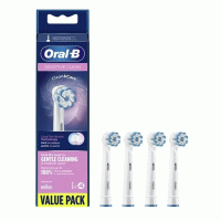 oral b sensitive clean toothbrush heads 01 200x200 - سری مسواک برقی معمولی ارال بی 4 عددی Oral-B Precision Clean
