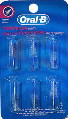 ORALBINTERDENTALREFILLS - برس بین دندانی مخروطی ارال بی 6 عددی ORALB Interdental Refills