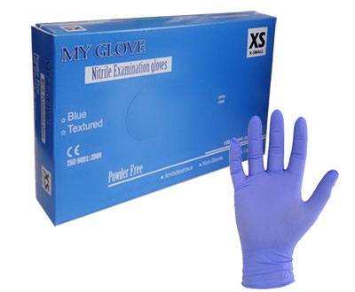 My Glove2 - دستکش معاینه بدون پودر نیتریل My Glove بسته‌ی 100 عددی
