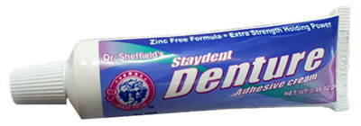 Denture Zinc Free 1 - خمیر چسب دندان مصنوعی دنچر 24 گرم مدل Denture Zinc Free