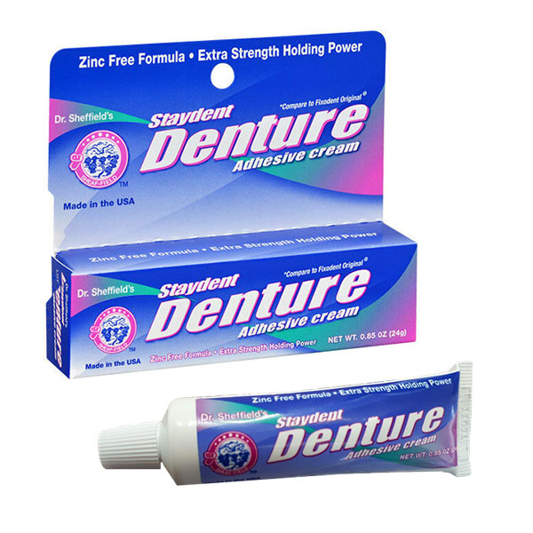 Denture Zinc Free - خمیر چسب دندان مصنوعی دنچر 24 گرم مدل Denture Zinc Free