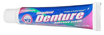 denture adhesive cream 1 - خمیر چسب دندان مصنوعی دنچر 68 گرم مدل Denture