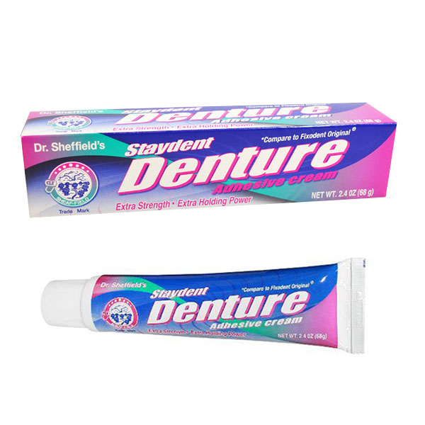 denture adhesive cream - خمیر چسب دندان مصنوعی دنچر 68 گرم مدل Denture
