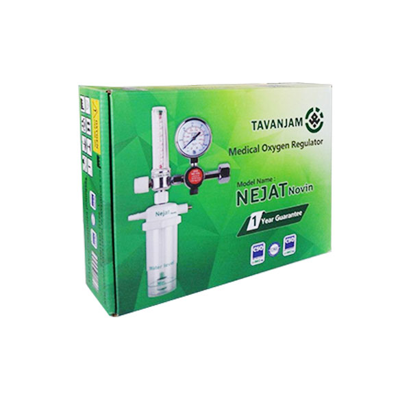 nejat oxygen manometer1 3 - مانومتر اکسیژن پزشکی نجات مدل Tavanjam Nejat Novin