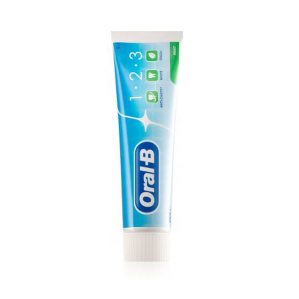oral b active fluoride 1 - خمیردندان نعنایی 100 میلی لیتر سه کاره اورال بی Oral B