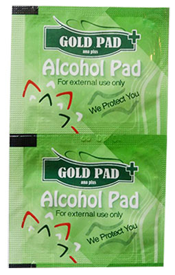 gold pad alcohol pad 1 - پد الکلی گلد پد Gold Pad بسته 100عددی