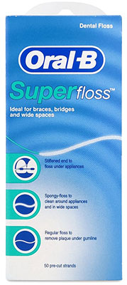 oral b superfloss 5 - نخ دندان ارال بی سوپر فلاس Oral b Superfloss