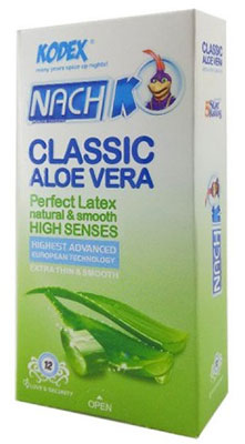 pk40037 3 - کاندوم ناچ کودکس مدل Classic Aloe Vera بسته 12 عددی