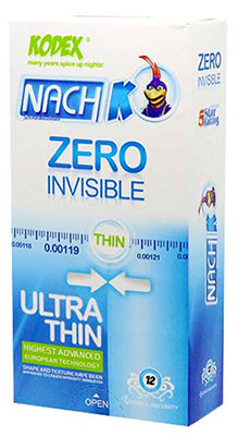 pk40070 1 - کاندوم ناچ کودکس مدل Zero Invisible بسته 12 عددی
