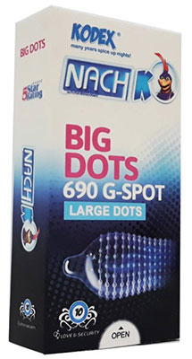 pk40071 1 - کاندوم ناچ کودکس مدل Big Dots 690 G-Spot