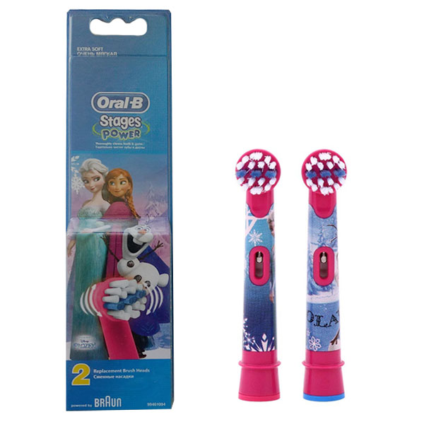 pk40166 - سری مسواک برقی کودک اورال بی 2 عددی OralB Toothbrush Head