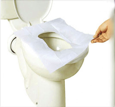 SHABNAM toilet cover 1 - پوشش یکبار مصرف توالت فرنگی شبنم بسته 20 عددی