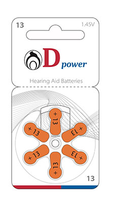 dpower 13 02 - باتری سمعک دی پاور شماره 13 D Power