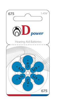 dpower 675 02 - باتری سمعک دی پاور شماره 675 D Power