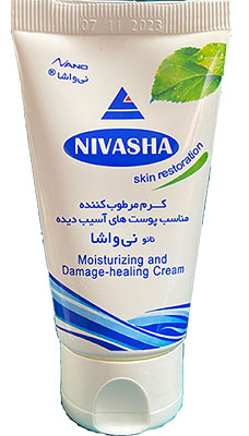 nivasha 02 - کرم مرطوب کننده مخصوص پوست‌های آسیب دیده نیواشا