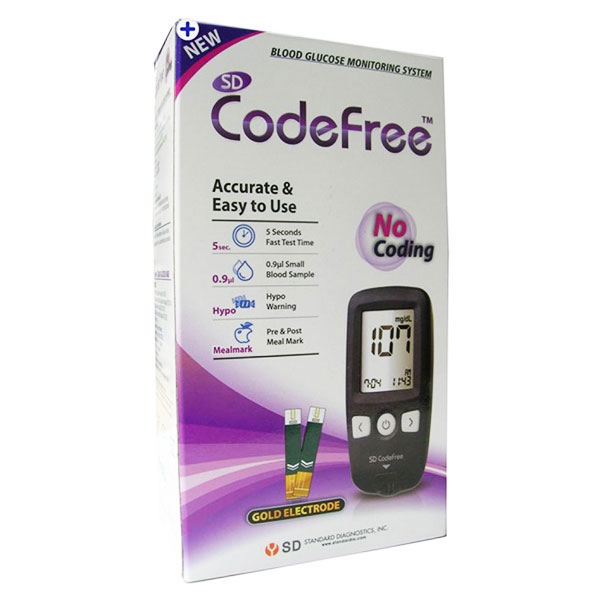 codefree 01 - دستگاه اندازه‌گیری قندخون کدفری مدل Code Free
