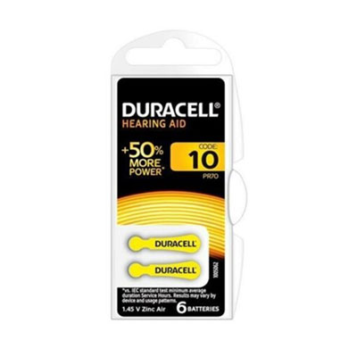 duracell hearing aid 10 02 - باتری سمعک دوراسل DURACELL شماره 10