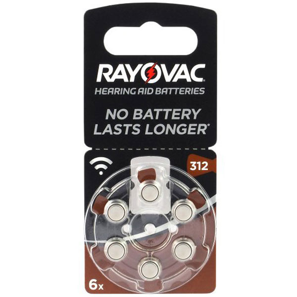 Rayovac 312 01 - باتری سمعک ریواک ضد نویز شماره 312 RAYOVAC