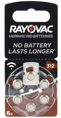 Rayovac 312 02 - باتری سمعک ریواک ضد نویز شماره 312 RAYOVAC