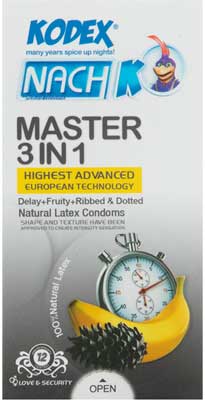 kodex master 02 - کاندوم ناچ کودکس مدل Master 3 in 1