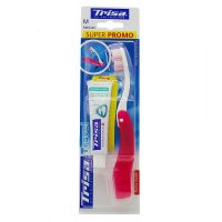 Trisa Travel Toothbrush 200x200 - مسواک مسافرتی تریزا Trisa همراه با خمیر دندان