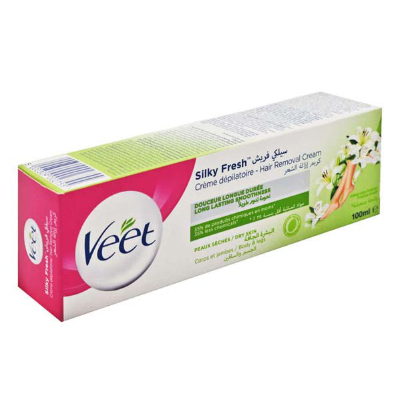 veet hair removal dry 4 - کرم موبر ویت Veet مناسب پوست خشک مدل Silky Fresh